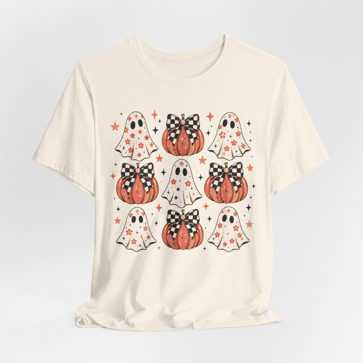 Spooky Ghost & Pumpkin Tee
