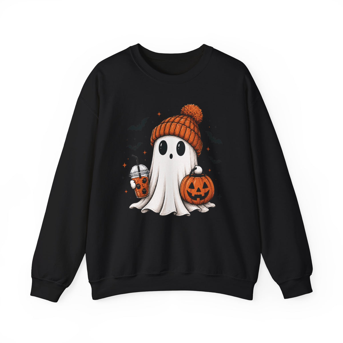 Cozy Ghost & Pumpkin Sweatshirt