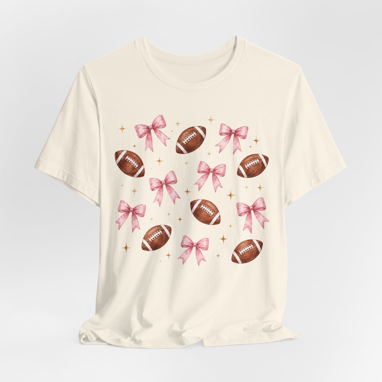 Football & Pink Bows Tee